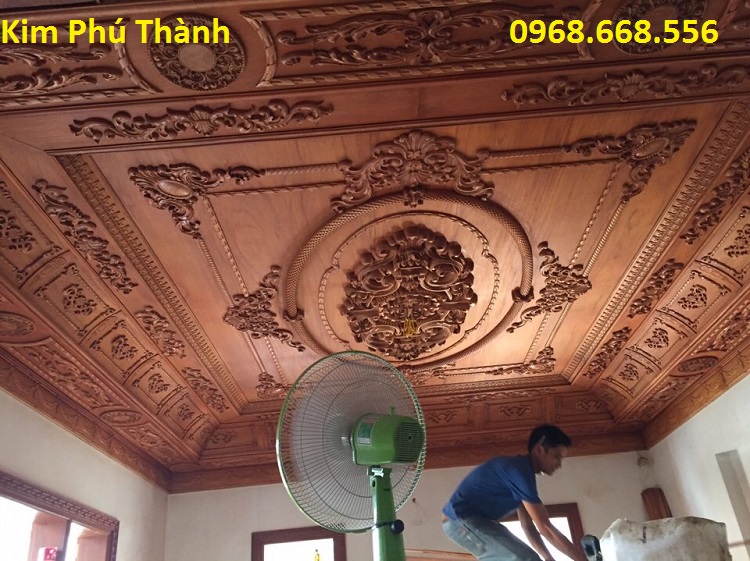 Trần Gỗ Tự Nhiên Mẫu H04