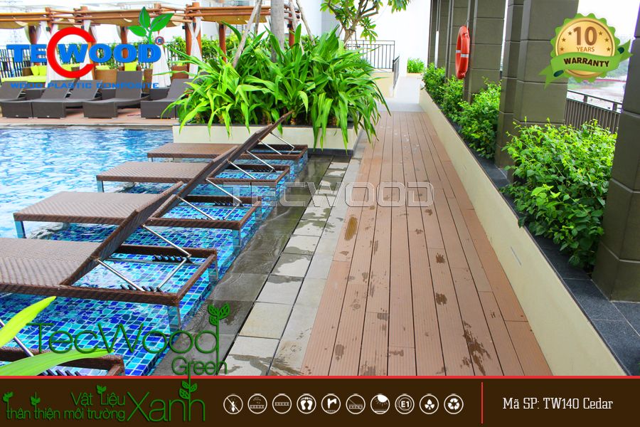 Sàn Gỗ Ngoài Trời Tecwood TW140-Cedar