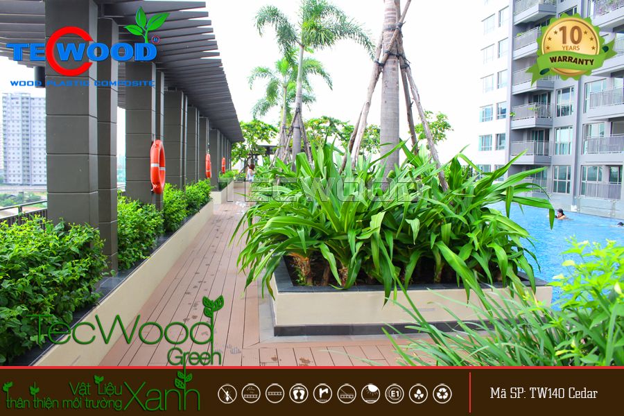 Sàn Gỗ Ngoài Trời Tecwood TW140-Cedar