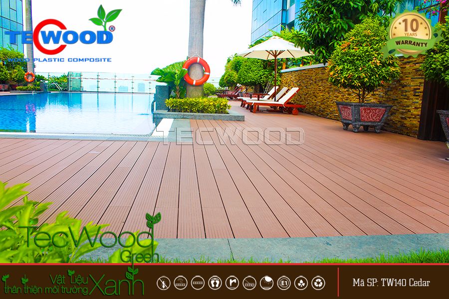 Sàn Gỗ Ngoài Trời Tecwood TW140-Cedar