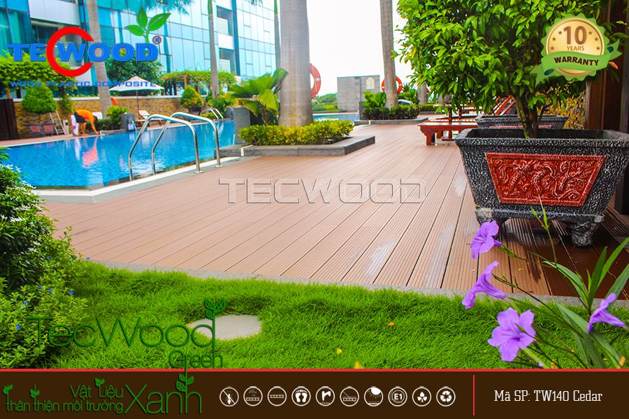 Sàn Gỗ Ngoài Trời Tecwood TW140-Cedar