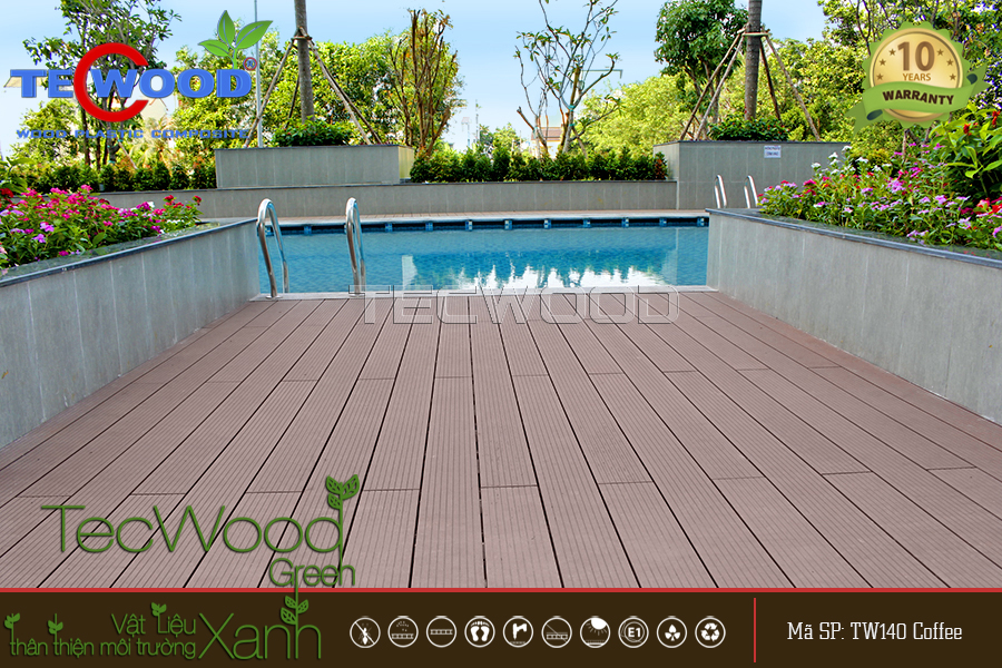 Sàn Gỗ Ngoài Trời Tecwood TW150-Coffee