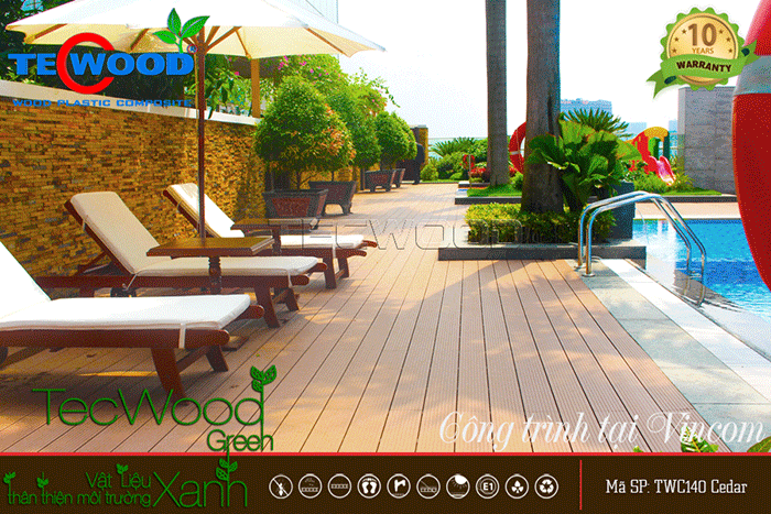 Sàn Gỗ Ngoài Trời Tecwood TW150-Cedar